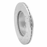 R1 Concepts 1990-1993 Mazda Miata Front Right Drilled & Slotted Silver Brake Rotor by R1 Concepts 631-80022R