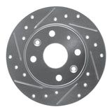R1 Concepts 1990-1993 Mazda Miata Rear Left Drilled & Slotted Silver Brake Rotor by R1 Concepts 631-80023L
