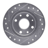 R1 Concepts 1990-1993 Mazda Miata Rear Right Drilled & Slotted Silver Brake Rotor by R1 Concepts 631-80023R