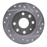 R1 Concepts 1990-1993 Mazda Miata Rear Right Drilled & Slotted Silver Brake Rotor by R1 Concepts 631-80023R