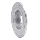 R1 Concepts 1990-1993 Mazda Miata Rear Right Drilled & Slotted Silver Brake Rotor by R1 Concepts 631-80023R