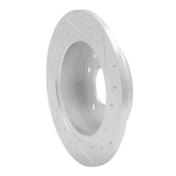 R1 Concepts 1989-1991 Mazda RX-7 Rear Left Drilled & Slotted Silver Brake Rotor by R1 Concepts 631-80024L