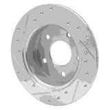 R1 Concepts 1989-1991 Mazda RX-7 Rear Right Drilled & Slotted Silver Brake Rotor by R1 Concepts 631-80024R