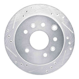 R1 Concepts 1990-1991 Mazda 929 Rear Left Drilled & Slotted Silver Brake Rotor by R1 Concepts 631-80026L