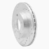 R1 Concepts 1993-2003 Ford Probe Front Left Drilled & Slotted Silver Brake Rotor by R1 Concepts 631-80028L