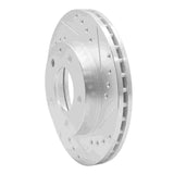 R1 Concepts 1993-2003 Ford Probe Front Right Drilled & Slotted Silver Brake Rotor by R1 Concepts 631-80028R