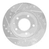 R1 Concepts 1993-2003 Ford Probe Front Right Drilled & Slotted Silver Brake Rotor by R1 Concepts 631-80028R