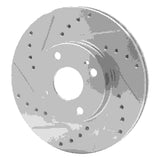 R1 Concepts 1994-2002 Mazda Miata Front Left Drilled & Slotted Silver Brake Rotor by R1 Concepts 631-80030L