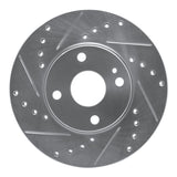 R1 Concepts 1994-2002 Mazda Miata Front Left Drilled & Slotted Silver Brake Rotor by R1 Concepts 631-80030L