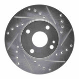R1 Concepts 1994-2002 Mazda Miata Front Right Drilled & Slotted Silver Brake Rotor by R1 Concepts 631-80030R