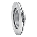 R1 Concepts 1993-1995 Mazda RX-7 Front Left Drilled & Slotted Silver Brake Rotor by R1 Concepts 631-80031L