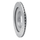 R1 Concepts 1993-1995 Mazda RX-7 Rear Right Drilled & Slotted Silver Brake Rotor by R1 Concepts 631-80032R