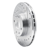 R1 Concepts 1999-2003 Mazda Protege Front Right Drilled & Slotted Silver Brake Rotor by R1 Concepts 631-80034R