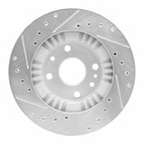 R1 Concepts 1999-2003 Mazda Protege Front Right Drilled & Slotted Silver Brake Rotor by R1 Concepts 631-80034R
