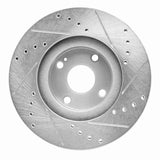 R1 Concepts 2001-2005 Mazda Miata Front Left Drilled & Slotted Silver Brake Rotor by R1 Concepts 631-80036L