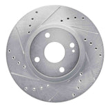 R1 Concepts 2001-2005 Mazda Miata Front Left Drilled & Slotted Silver Brake Rotor by R1 Concepts 631-80036L