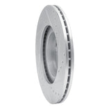 R1 Concepts 2001-2005 Mazda Miata Front Left Drilled & Slotted Silver Brake Rotor by R1 Concepts 631-80036L