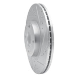 R1 Concepts 2001-2005 Mazda Miata Front Right Drilled & Slotted Silver Brake Rotor by R1 Concepts 631-80036R