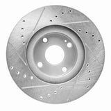 R1 Concepts 2001-2005 Mazda Miata Front Right Drilled & Slotted Silver Brake Rotor by R1 Concepts 631-80036R