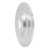 R1 Concepts 2001-2005 Mazda Miata Rear Left Drilled & Slotted Silver Brake Rotor by R1 Concepts 631-80037L