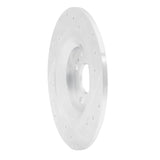 R1 Concepts 2001-2005 Mazda Miata Rear Left Drilled & Slotted Silver Brake Rotor by R1 Concepts 631-80037L
