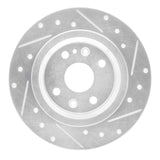 R1 Concepts 2001-2005 Mazda Miata Rear Right Drilled & Slotted Silver Brake Rotor by R1 Concepts 631-80037R