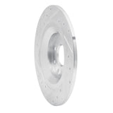 R1 Concepts 2001-2005 Mazda Miata Rear Right Drilled & Slotted Silver Brake Rotor by R1 Concepts 631-80037R