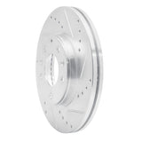 Dynamic Friction 2003-2005 Mazda 6 Front Right Drilled & Slotted Silver Brake Rotor by Dynamic Friction Company 631-80038R