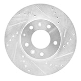 Dynamic Friction 2003-2005 Mazda 6 Front Right Drilled & Slotted Silver Brake Rotor by Dynamic Friction Company 631-80038R