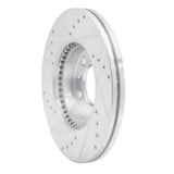 Dynamic Friction 2003-2005 Mazda 6 Front Right Drilled & Slotted Silver Brake Rotor by Dynamic Friction Company 631-80038R