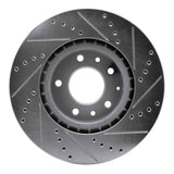 Dynamic Friction 2004-2008 Mazda RX-8 Front Left Drilled & Slotted Silver Brake Rotor by Dynamic Friction Company 631-80042L