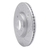 Dynamic Friction 2004-2008 Mazda RX-8 Front Right Drilled & Slotted Silver Brake Rotor by Dynamic Friction Company 631-80042R