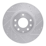 Dynamic Friction 2004-2008 Mazda RX-8 Front Right Drilled & Slotted Silver Brake Rotor by Dynamic Friction Company 631-80042R