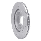 Dynamic Friction 2004-2008 Mazda RX-8 Front Right Drilled & Slotted Silver Brake Rotor by Dynamic Friction Company 631-80042R