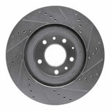 Dynamic Friction 2004-2011 Mazda RX-8 Front Left Drilled & Slotted Silver Brake Rotor by Dynamic Friction Company 631-80043L