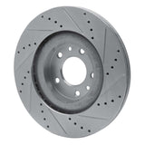 Dynamic Friction 2004-2011 Mazda RX-8 Front Left Drilled & Slotted Silver Brake Rotor by Dynamic Friction Company 631-80043L
