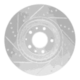 Dynamic Friction 2004-2011 Mazda RX-8 Front Right Drilled & Slotted Silver Brake Rotor by Dynamic Friction Company 631-80043R
