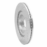 Dynamic Friction 2004-2011 Mazda RX-8 Front Right Drilled & Slotted Silver Brake Rotor by Dynamic Friction Company 631-80043R