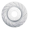 R1 Concepts 2004-2011 Mazda RX-8 Rear Right Drilled & Slotted Silver Brake Rotor