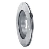 Dynamic Friction 2004-2011 Mazda RX-8 Rear Right Drilled & Slotted Silver Brake Rotor by Dynamic Friction Company 631-80044R