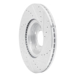 Dynamic Friction 2006-2007 Mazda 6 Front Left Drilled & Slotted Silver Brake Rotor by Dynamic Friction Company 631-80045L