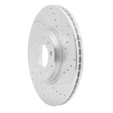 Dynamic Friction 2006-2007 Mazda 6 Front Right Drilled & Slotted Silver Brake Rotor by Dynamic Friction Company 631-80045R