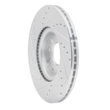 Dynamic Friction 2006-2007 Mazda 6 Front Right Drilled & Slotted Silver Brake Rotor by Dynamic Friction Company 631-80045R