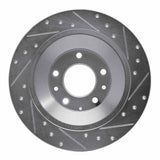 Dynamic Friction 2006-2007 Mazda 6 Rear Left Drilled & Slotted Silver Brake Rotor by Dynamic Friction Company 631-80046L