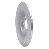 Dynamic Friction 2006-2007 Mazda 6 Rear Right Drilled & Slotted Silver Brake Rotor by Dynamic Friction Company 631-80046R