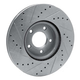 Dynamic Friction 2007-2013 Mazda 3 Front Right Drilled & Slotted Silver Brake Rotor by Dynamic Friction Company 631-80048R