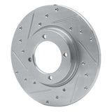 R1 Concepts 1974-1984 Ford Courier (USA/Canada) Front Left Drilled & Slotted Silver Brake Rotor by R1 Concepts 631-80054L