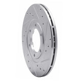 R1 Concepts 1986-1993 Mazda B2600 Front Right Drilled & Slotted Silver Brake Rotor