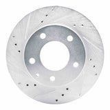 R1 Concepts 1992-1993 Mazda MPV Front Left Drilled & Slotted Silver Brake Rotor by R1 Concepts 631-80059L