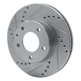 R1 Concepts 1992-1995 Mazda MPV Front Left Drilled & Slotted Silver Brake Rotor by R1 Concepts 631-80060L